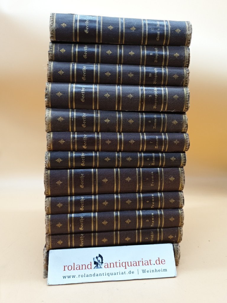 ゲーテ選集 Goethes Werke in zwölf Bänden Goethe's Werke, First Edition - AbeBooks